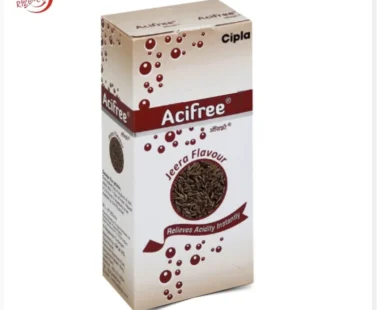 Acifree 5gm (Jeera) sachet by Rizochem Pharmaceuticals, an effective antacid formulation with jeera flavor for quick relief from acidity and indigestion.