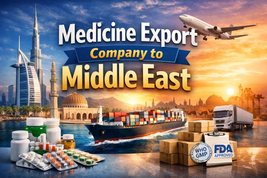medicine export company to Middle East shipping pharmaceutical products to UAE