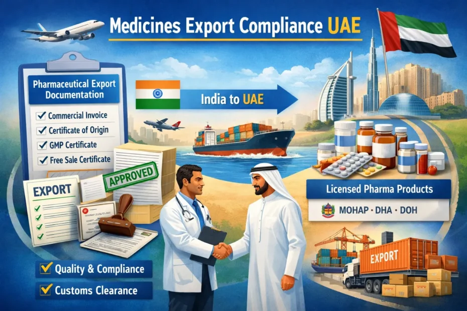 medicines export compliance UAE