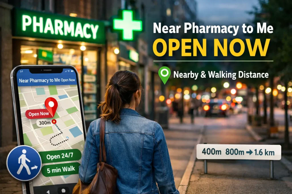 near pharmacy to me open now within walking distance