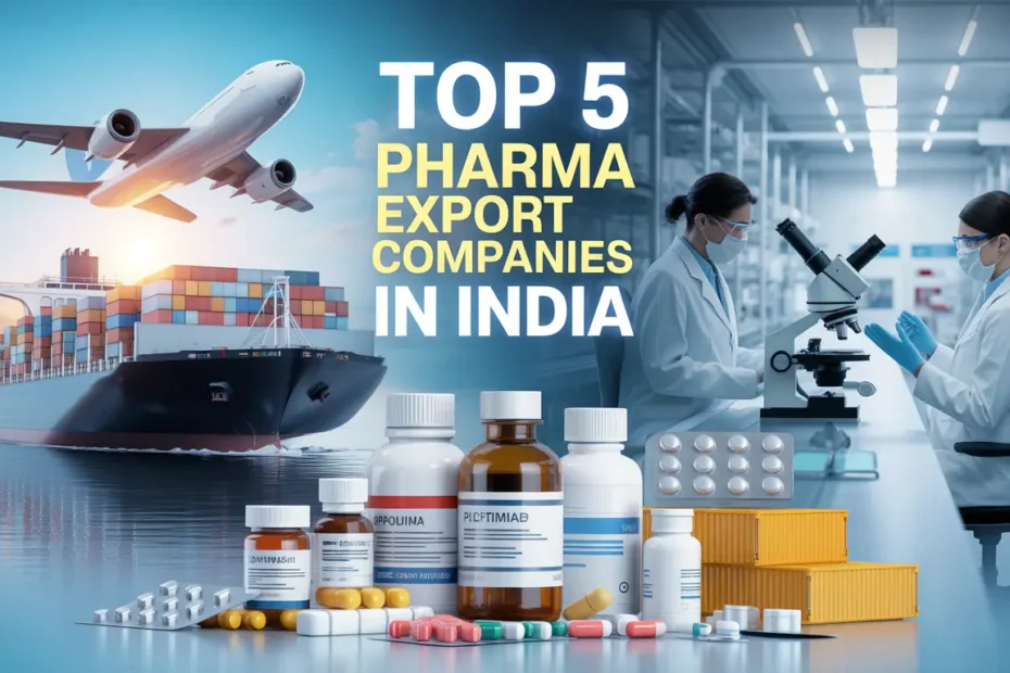 Top 5 pharma export companies in India contributing to global healthcare