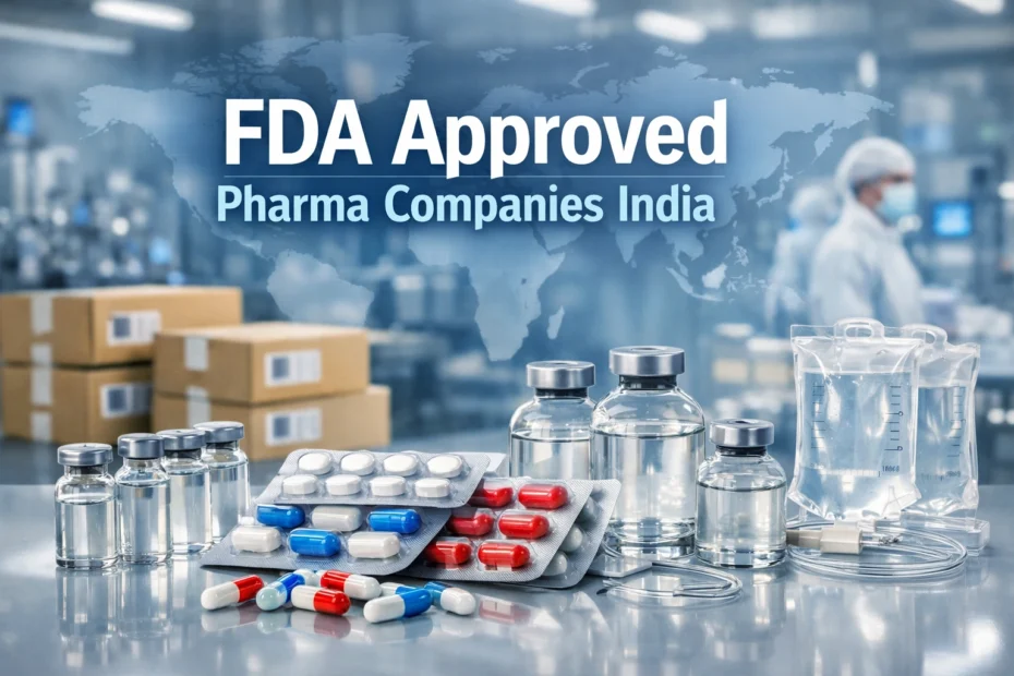 FDA approved pharma companies India with USFDA certified medicines and export packaging