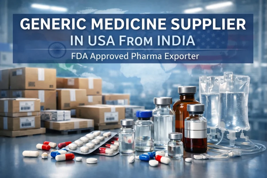 Generic medicine supplier in USA from India with pharmaceutical export products